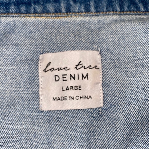 🎉HP🎉 White Laced Denim Jacket - Picture 4 of 4